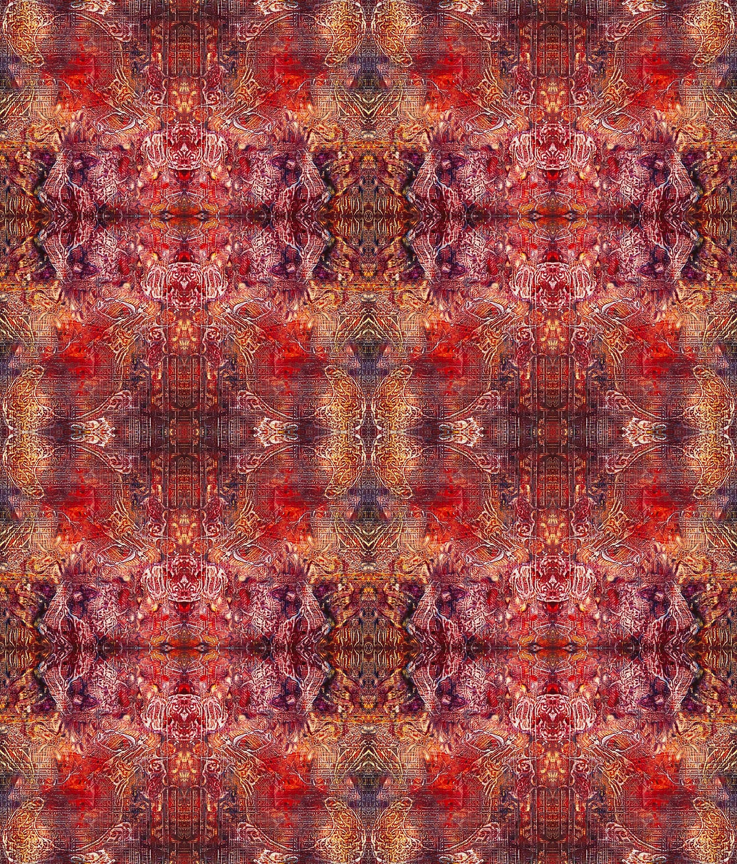 Red Nights Fabric