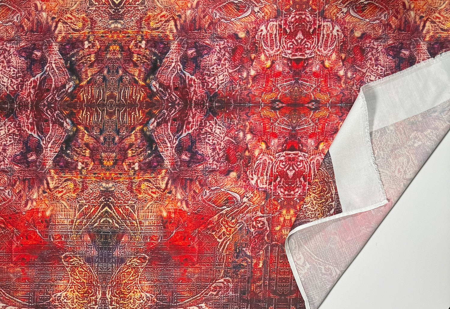 Red Nights Fabric