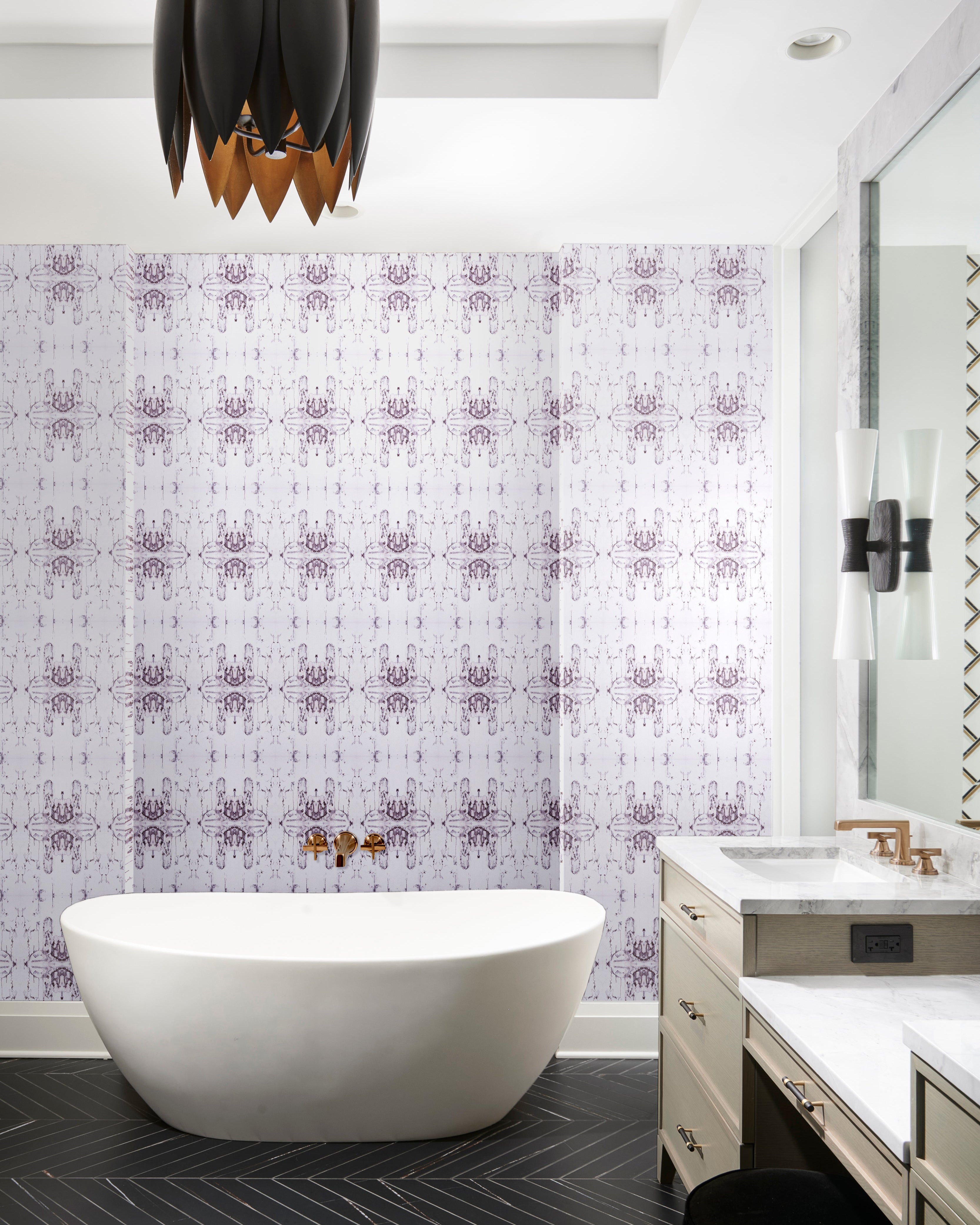 Sepia Flux Wallcovering