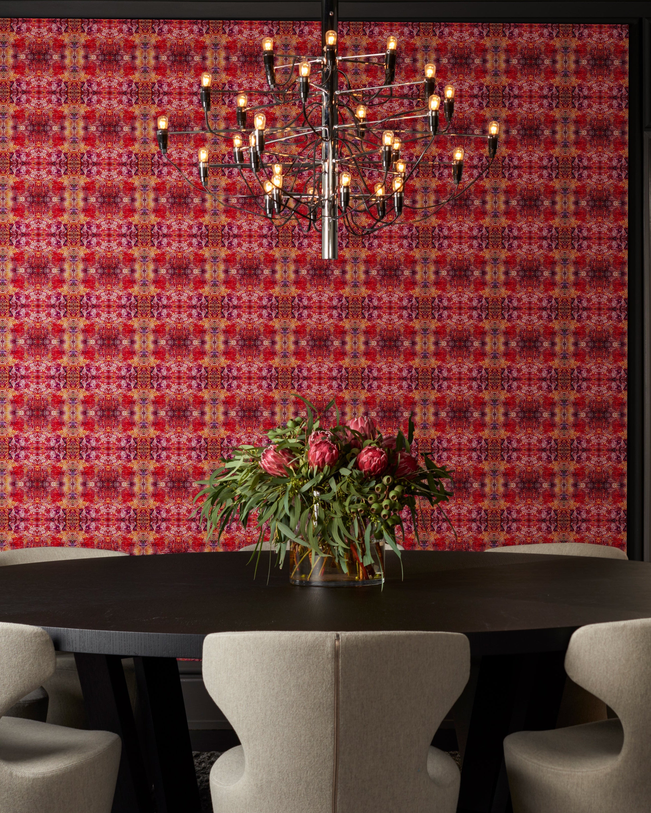 Red Nights Wallcovering