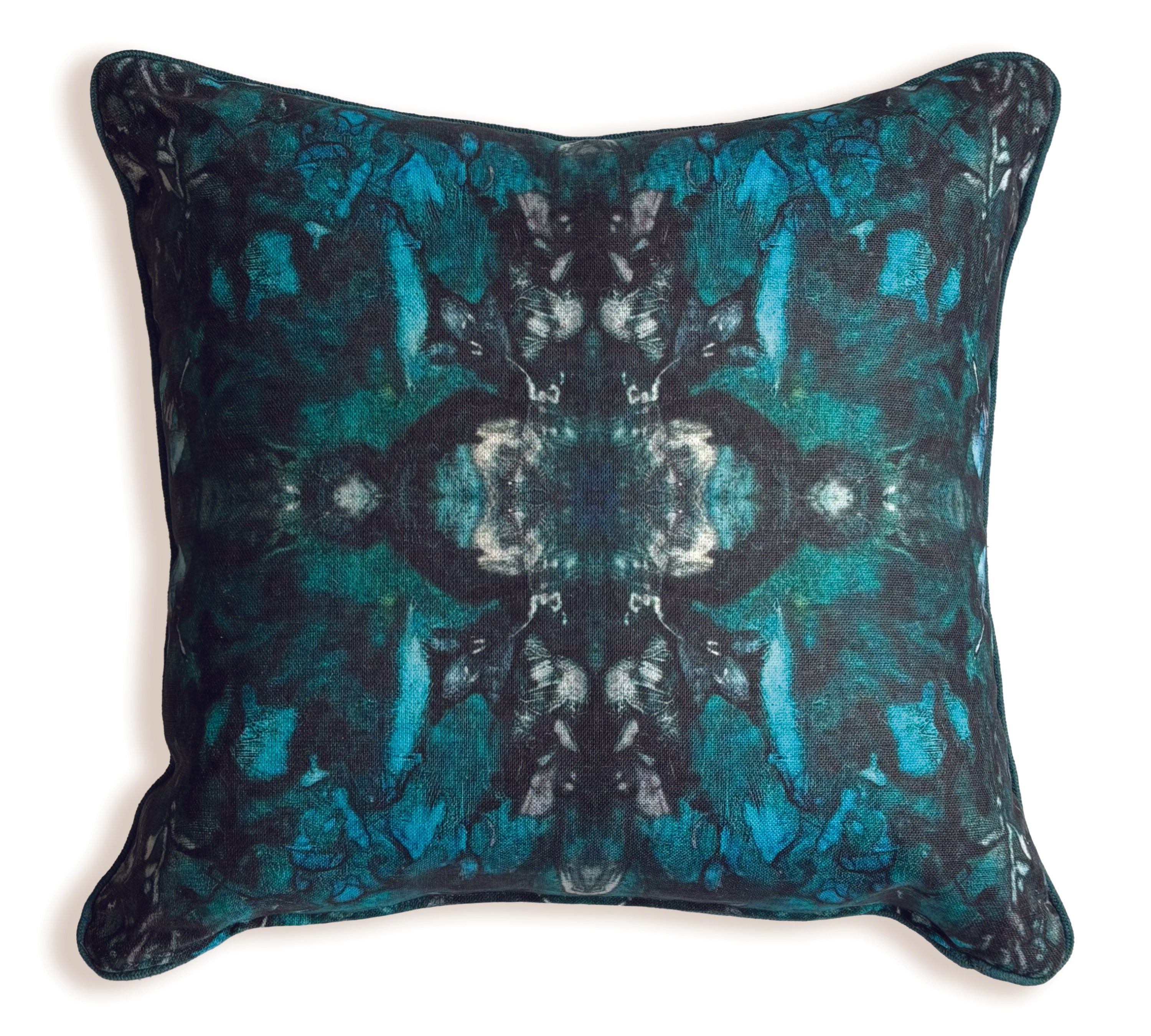 Turquoise Leaves Pillows