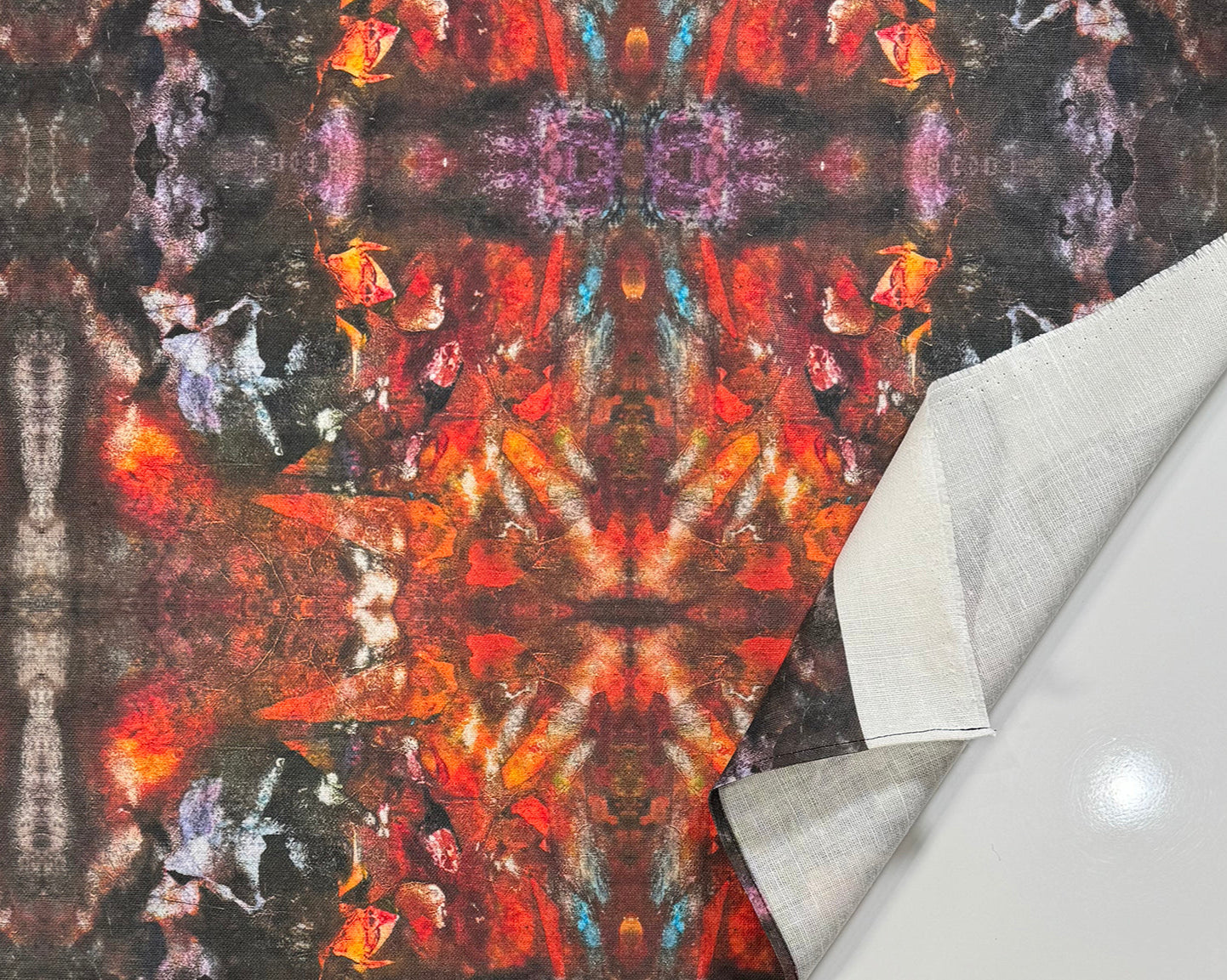 Orange Burst Fabric